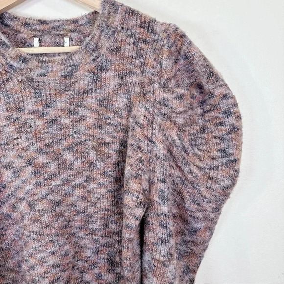 Unbranded Crewneck  Puff Sleeve Space Dye Sweater - Picture 8 of 16